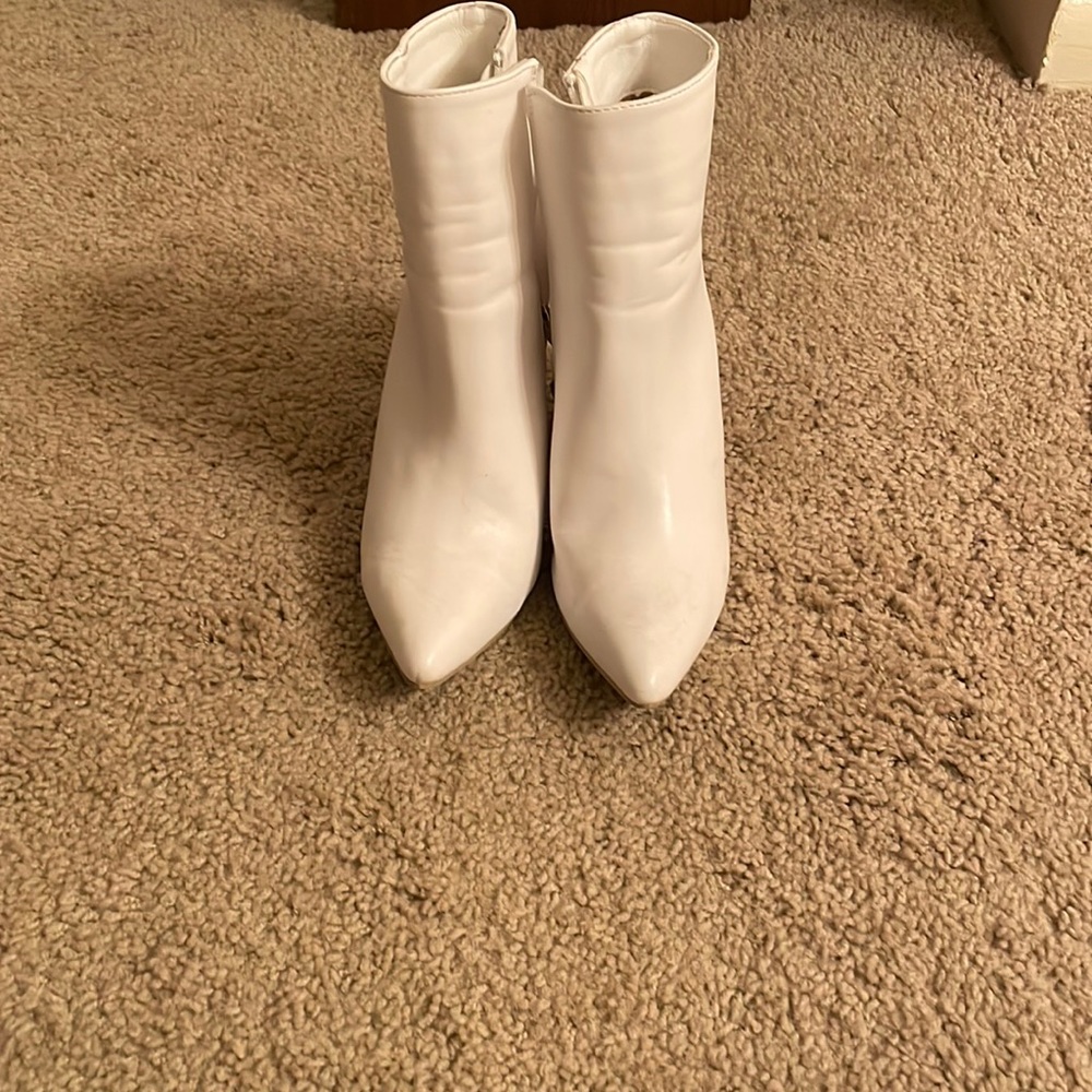 White booties - worn once